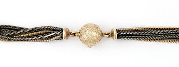 COLLIER, Ole Lynggaard, 14k guld och silver.