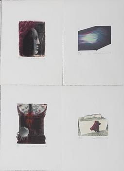 Ivor Abrahams, "E.A. Poe. Tales and Poems", 20 färgserigrafier, 1976.