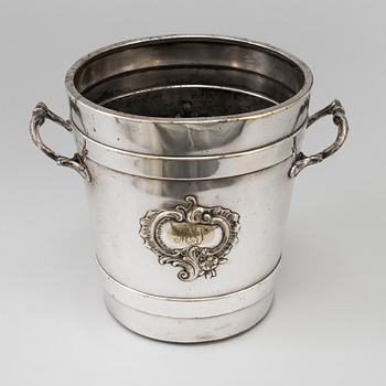 A silver plated wine cooler by WMF early 20th century.