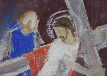 SIEGÅRD, PÄR, olja på duk, sign.