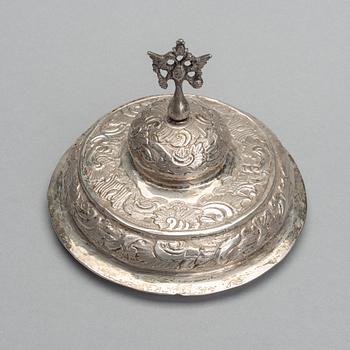 KANNNELLINENPIKARI, hopeaa, Venäjä, Moskova 1770-80-luku, Timofei Silujanov, paino 392 g.