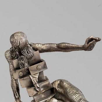 SALVADOR DALÍ, sterling silver, 1982, signed Dali and numbered 068/330-A. Founders marks Foneria Mirbosa, Barcelona.