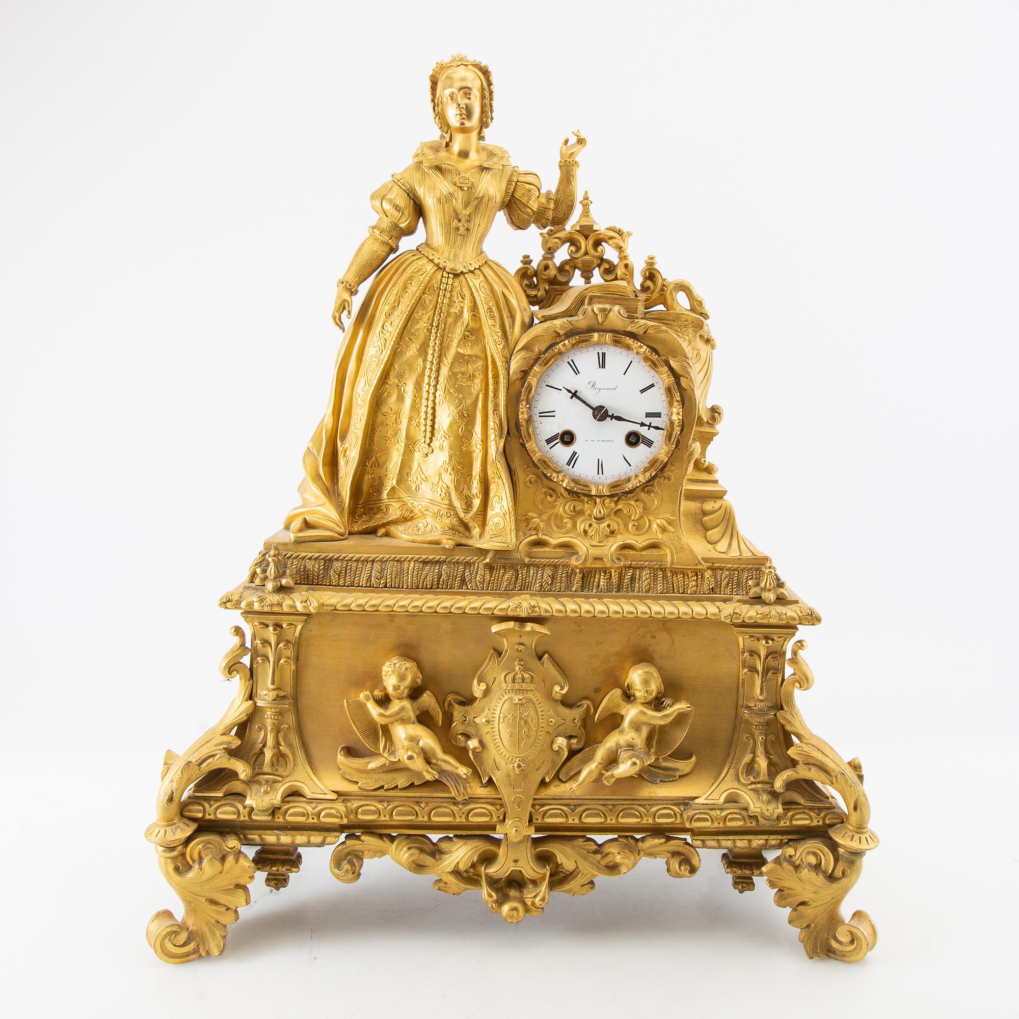 Table pendulum Sen-empire Raynaud Paris mid-19th century.