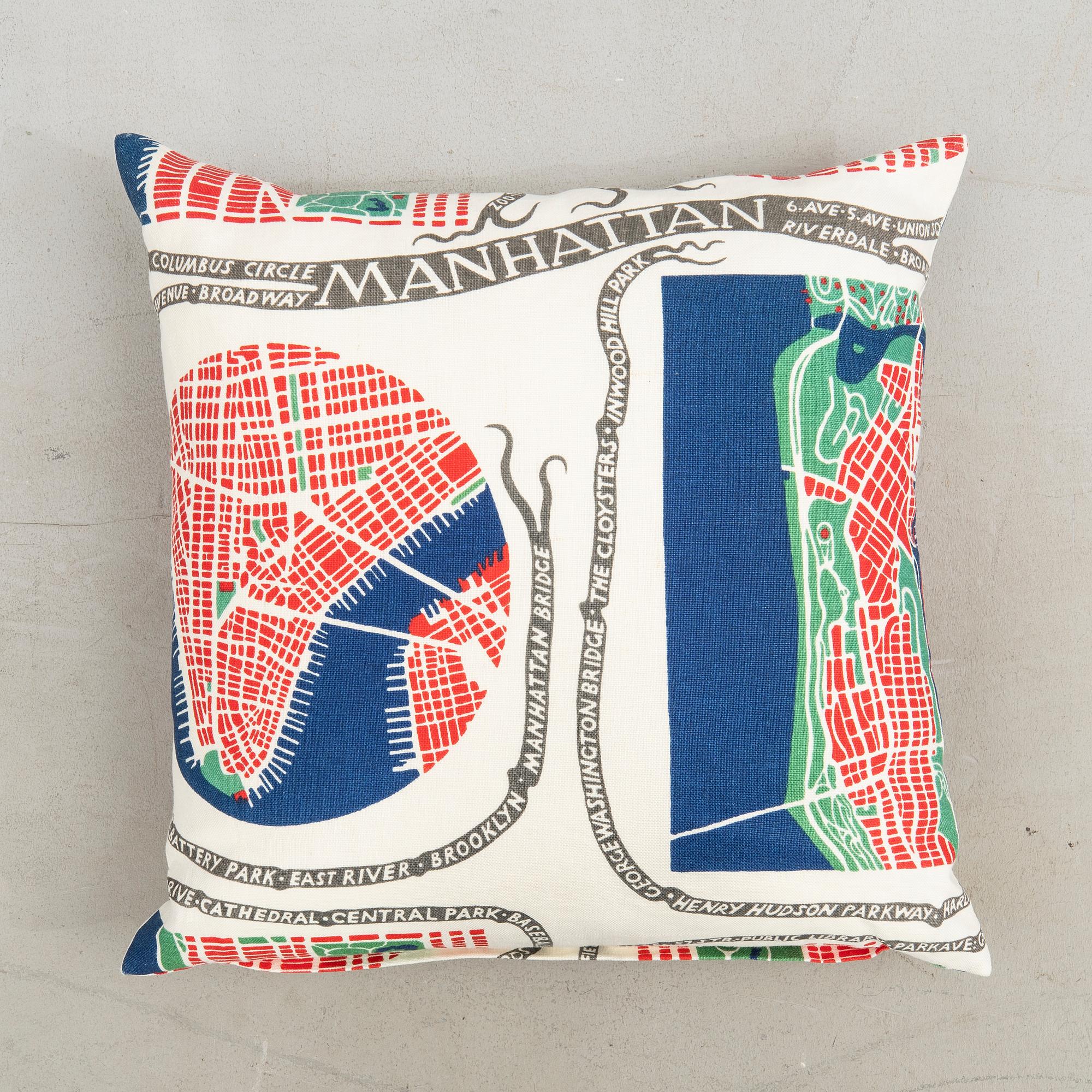 Josef Frank, Cushions, a pair, Svenskt Tenn Company.