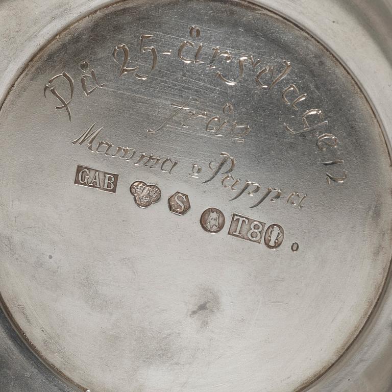 A silver vase, GAB, Stockholm, 1945.