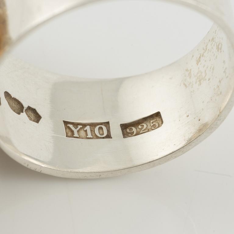 Rosa Taikon, a sterling silver ring, Stockholm, 1997.