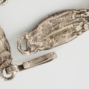 Lars Arby, två armband, sterlingsilver, Göteborg 1978 och 1983.