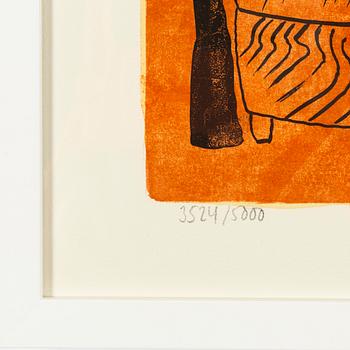 Madeleine Pyk, lithograph in colours, 1994, signed 3524/5000.