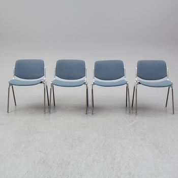 GIANCARLO PIRETTI, four chairs from Castelli, Italy.