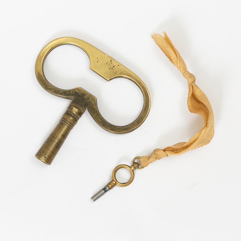 Wall clock, late Gustavian, late 18th century.