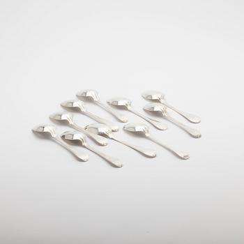Matskedar, 10 st, silver, 1857.