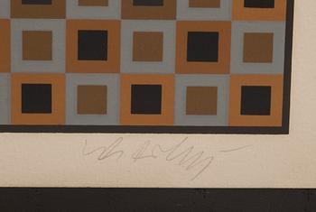 VICTOR VASARELY, färglitografi. Signerad och numrerad 73/250.