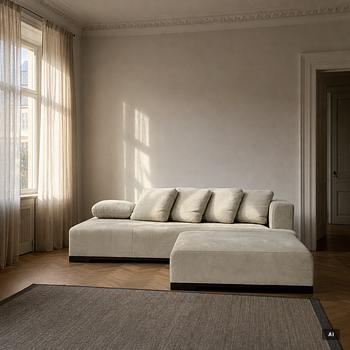 A two-module sofa, Frigerio, Italy.