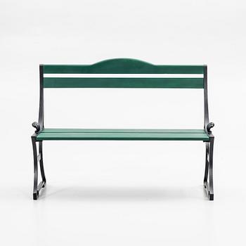Folke Bensow, Garden sofa, "Sneckan", Byarums Bruk, late 20th century.