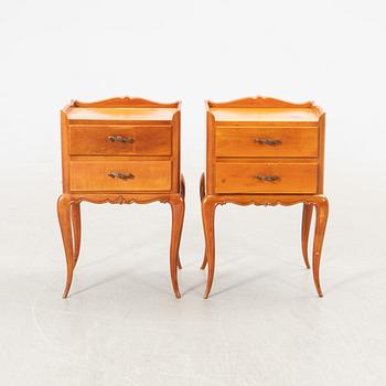 Sängbord, ett par, 1900-talets första hälft.