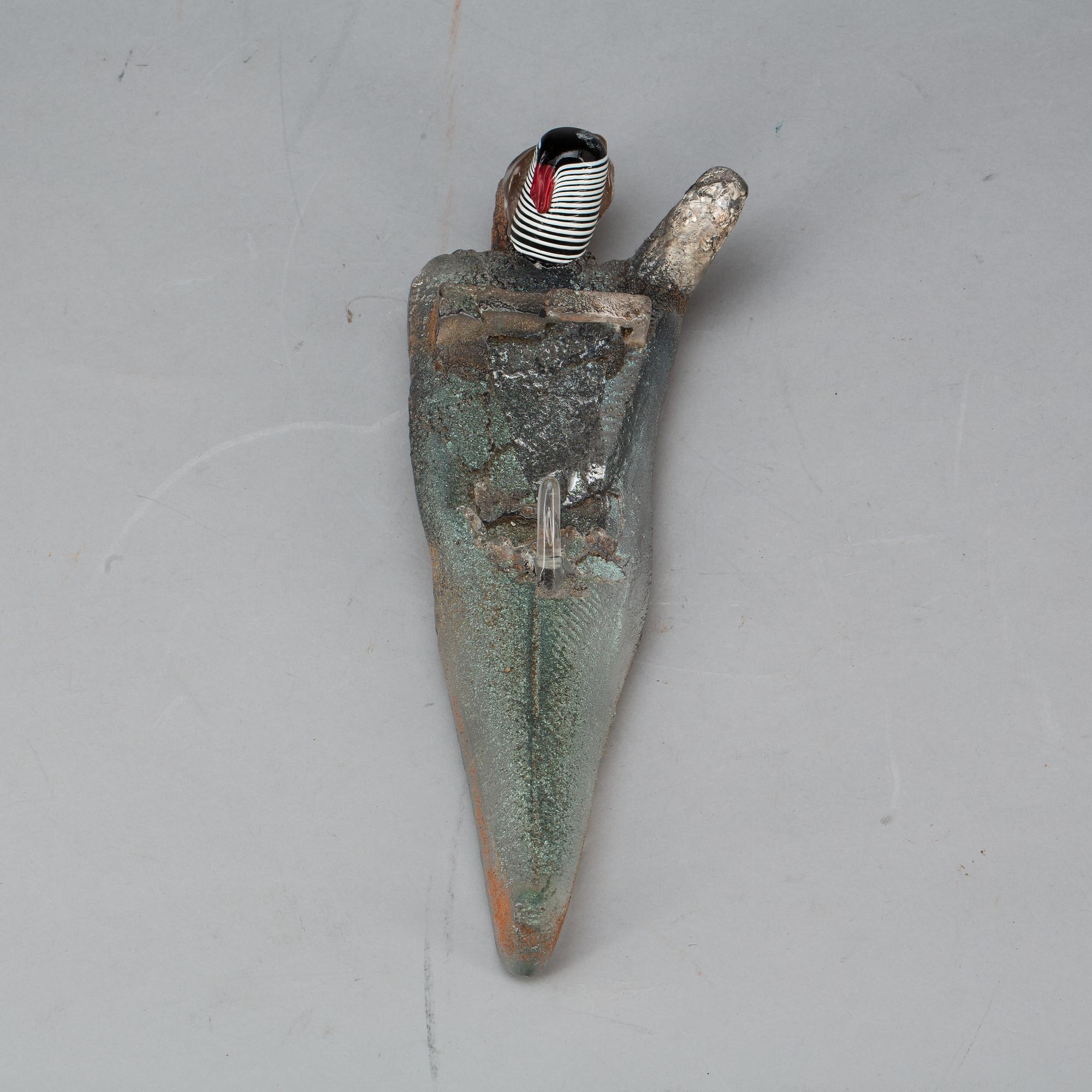 SKULPTUR, glas, Bertil Vallien, unique. Kosta Boda, bok medföljer.