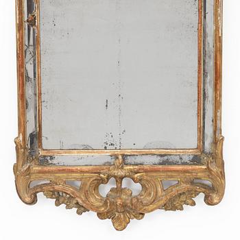 A Swedish Rococo mirror, second half of the 18th century.