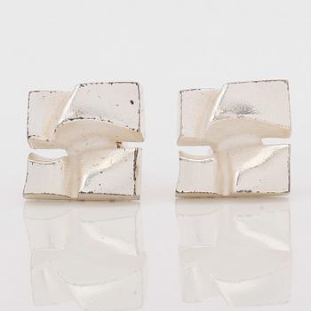 MANSCHETTKNAPPAR, 1 par, sterlingsilver, Björn Weckström, Lapponia, Finland 1988.