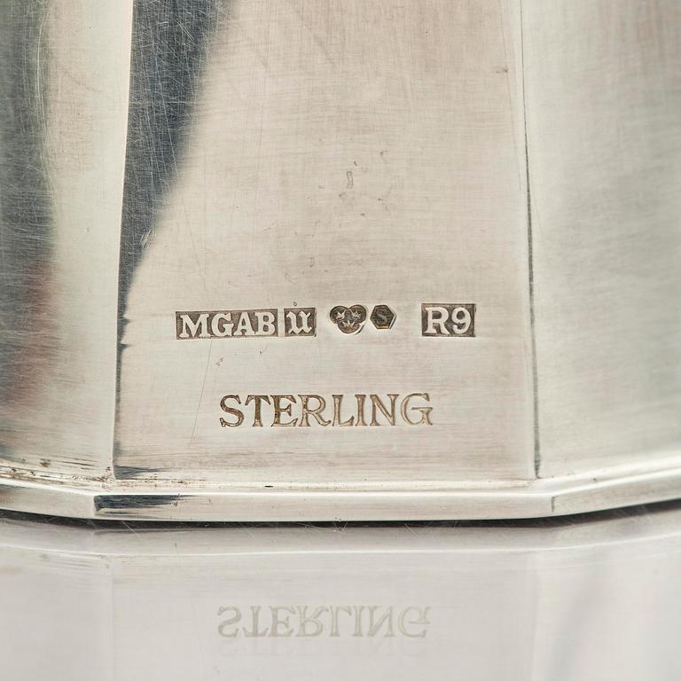 Markströms Guldsmeds Ab, a pair of sterling silver candlesticks, Uppsala, Sweden 1967.