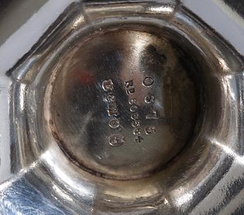 KAFFESERVIS, 3 delar, pläter, England.