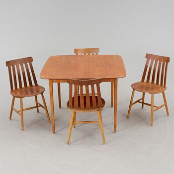 BORD OCH STOLAR, 1+4 delar, Tallåsen.