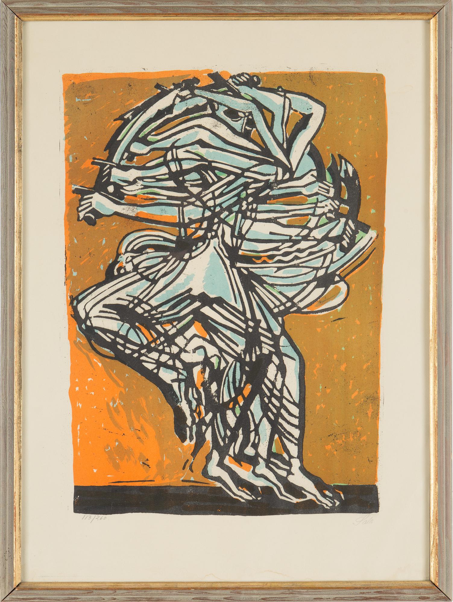 AXEL SALTO, lithograph in colours, signed 113/260.