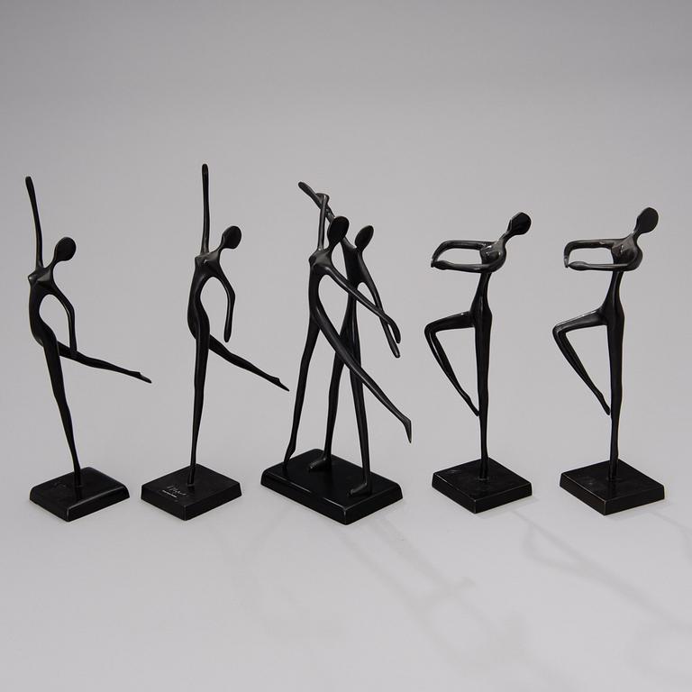 SKULPTURER, 5 st, brons, design Bodrul Khalique.