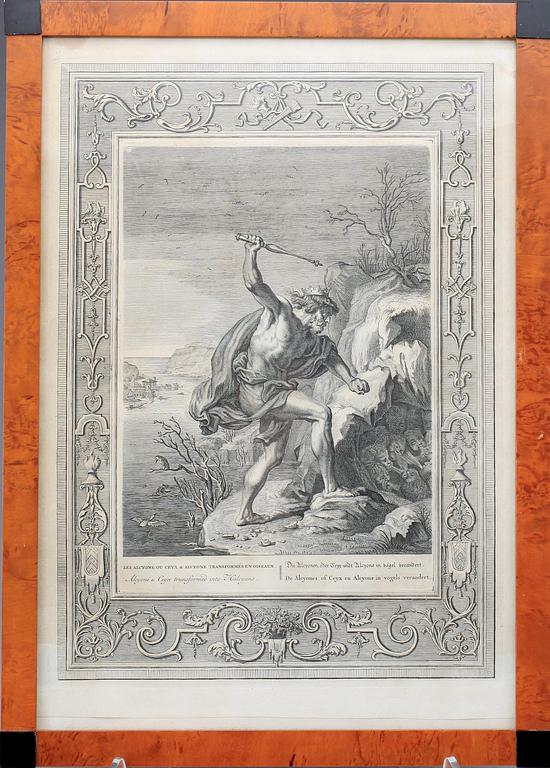 BERNARD PICART, 10st, gravyrer, ur boken  “The Temple of Muses", 1700-talets mitt.