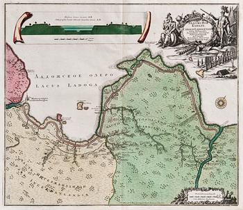 613. A MAP OF LADOGA.