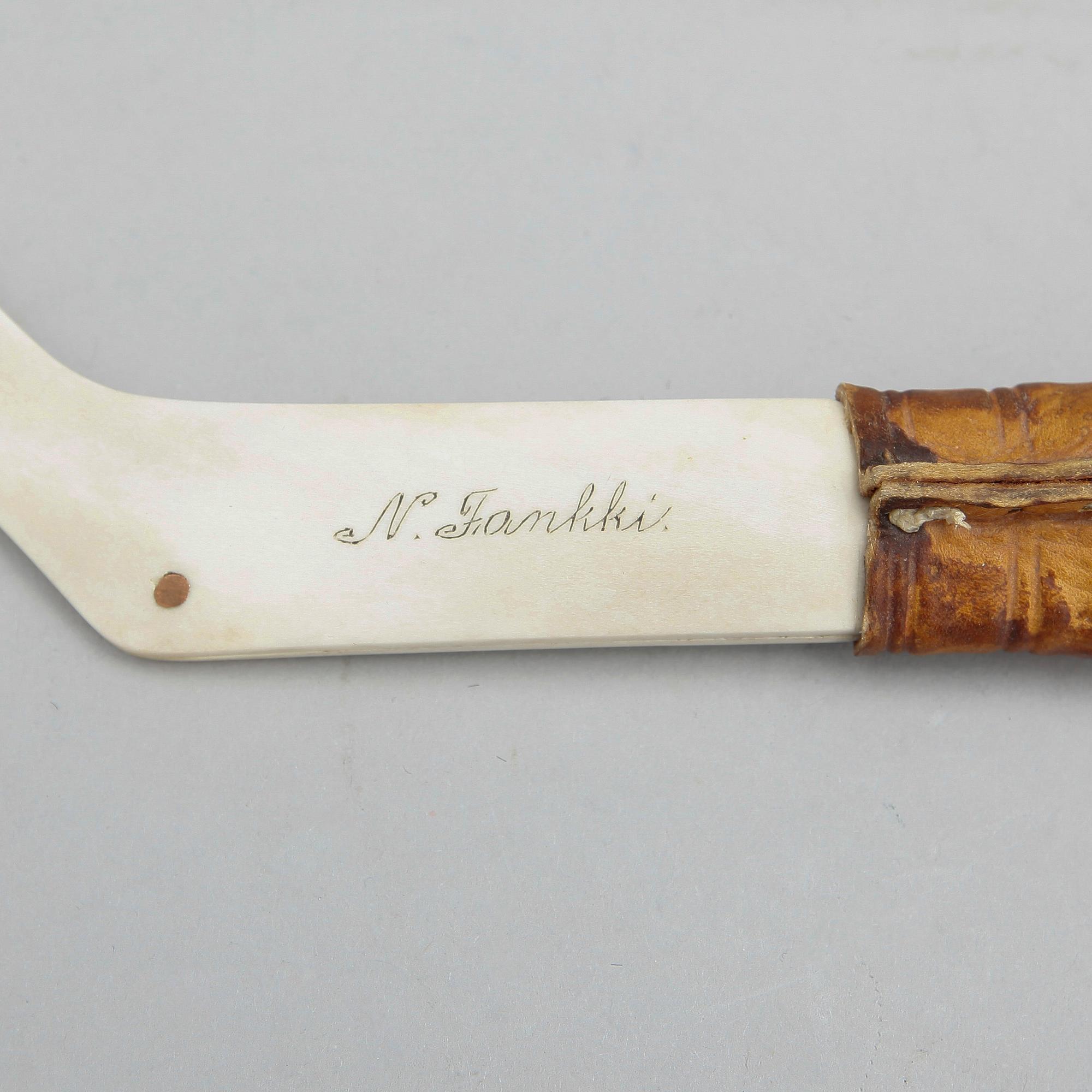 SAMEKNIV, Nikolaus Fankki, omkring 1900-talets mitt.
