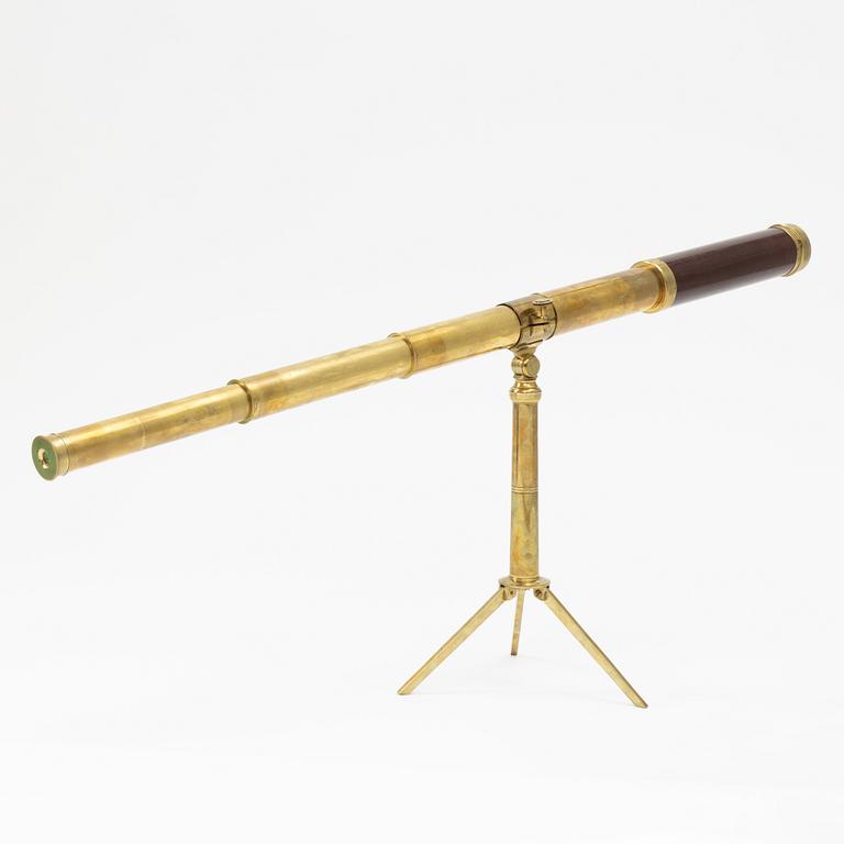 A cased telescope, 19th century, marked Dollond London.