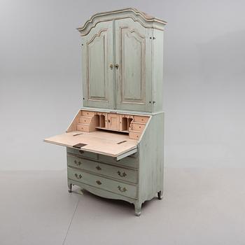 SKRIVSKÅP, rokoko, 1700-tal.