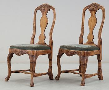 STOLAR, ett par, rokoko, 1700-tal.