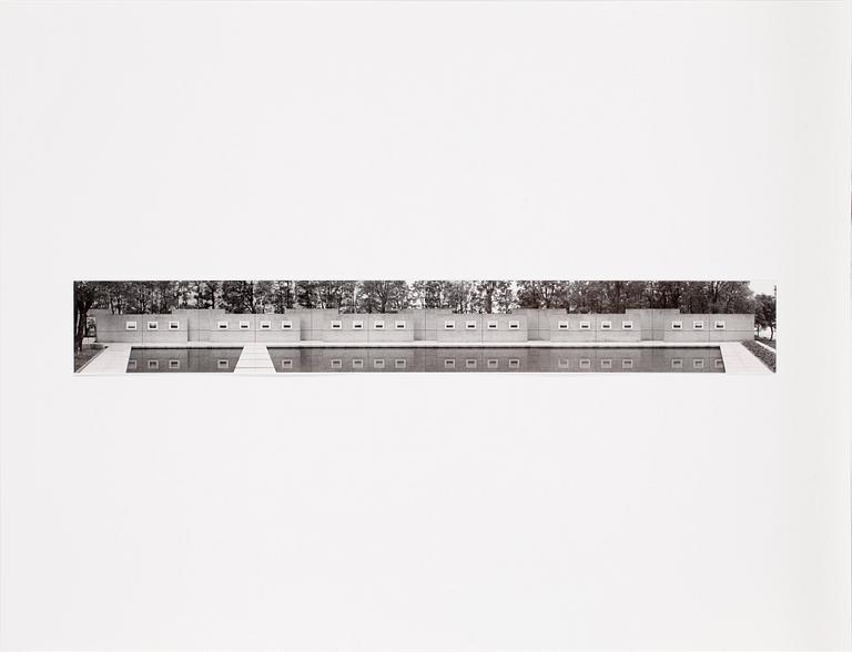 HIROSHI SUGIMOTO, offsetlitografi, osign. "IBM Courtyard", daterad 1991.