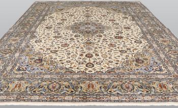 A carpet, Kashan, c. 412 x 300 cm.