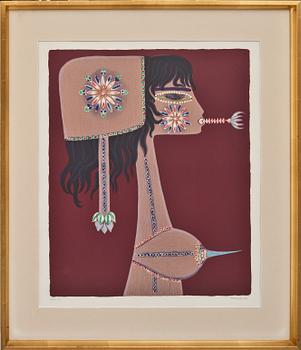 MAX WALTER SVANBERG, färglitografi, signerad, daterad -78 och numrerad 111/300.