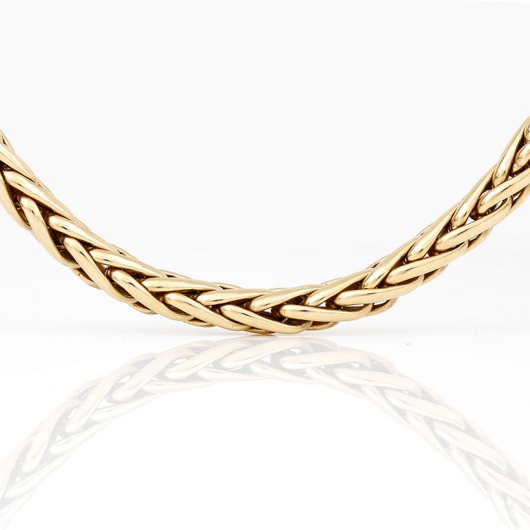 COLLIER, 18K guld, HJ, Italien, 1900-talets andra hälft. Vikt ca 44g.