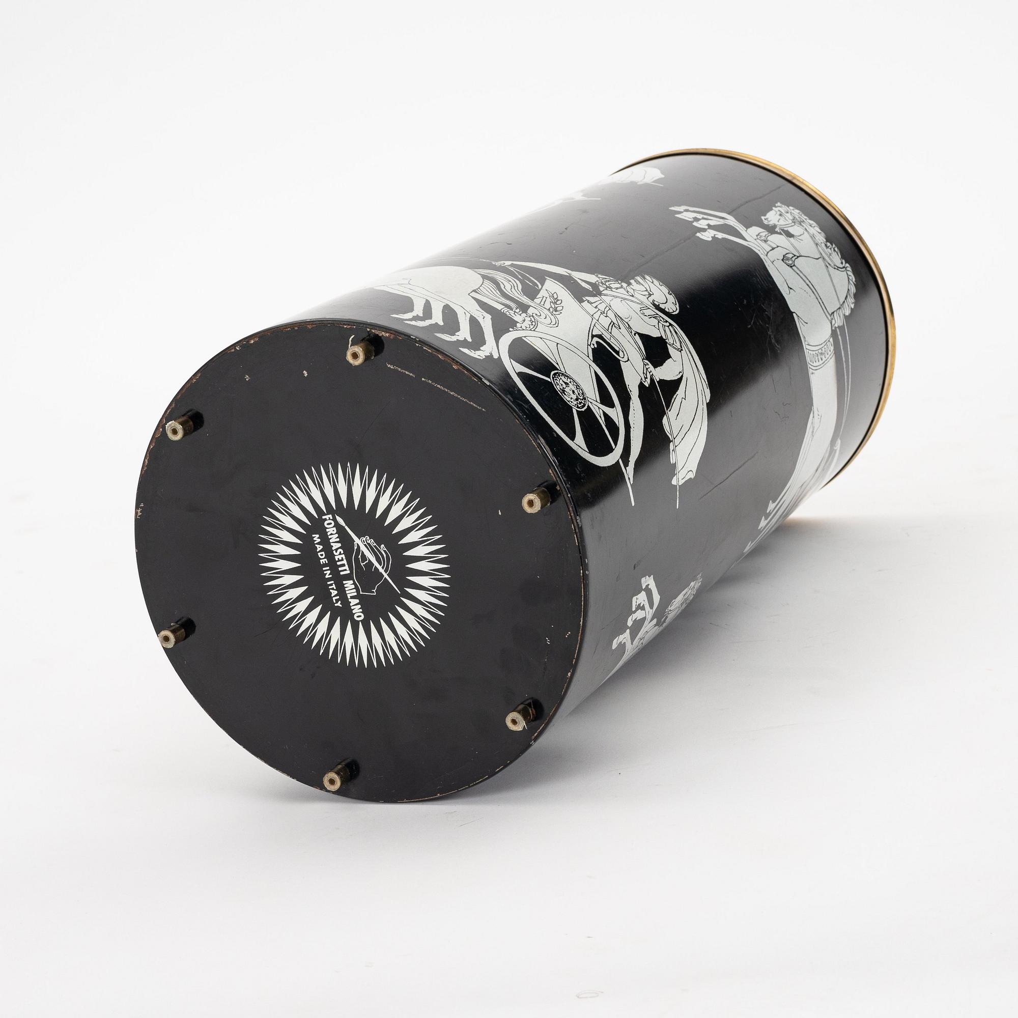 Piero Fornasetti, an umbrella stand, Studio Fornasetti Milan, Italy.