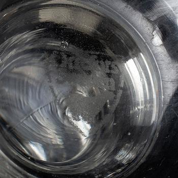 A set of twelve champagne glasses by Simon Gate.