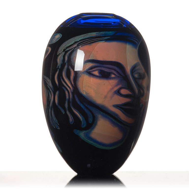 Eva Englund, vas, "Prinsessan", glas, graal, Orrefors 1988.
