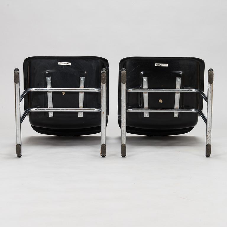 Yrjö Kukkapuro, tuoleja, 4 kpl, malli 3415, valmistaja Haimi, 1970-luku.