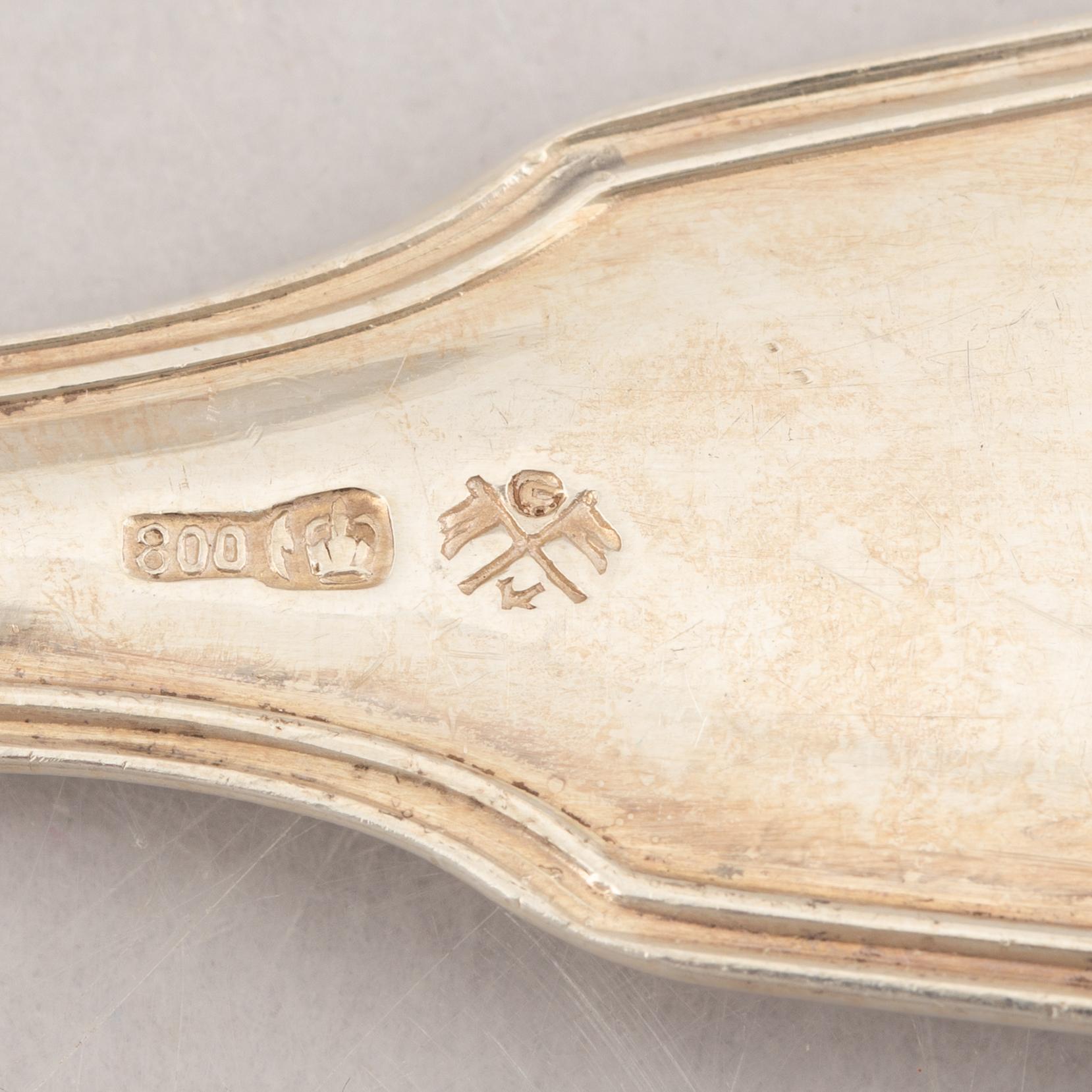 Cutlery, 29 pcs, silver, including Axel Bergman, Stockholm 1912.