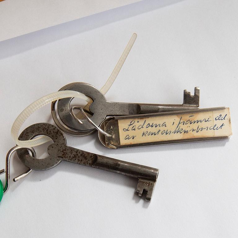 Desk, so-called Partners desk, double-sided, early 20th century.