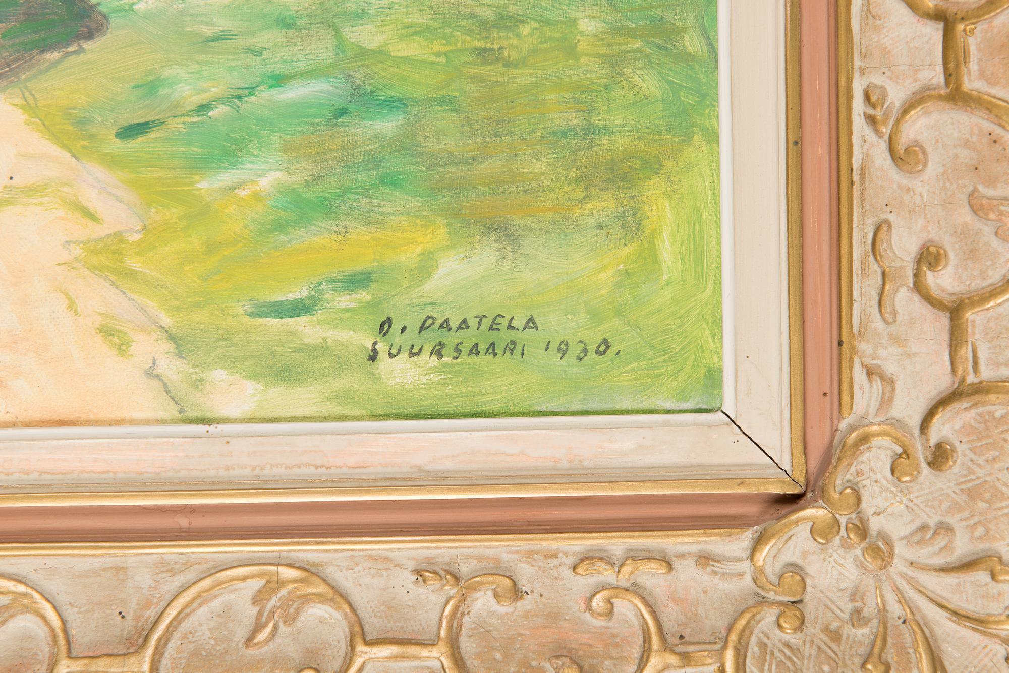 Oskari Paatela, oil on canvas, signed and dated 1930.