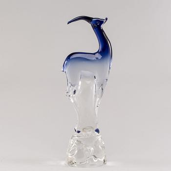 A LARGE ANTONIO DA ROS GLASS SCULPTURE FOR CENEDESE AROUND 1965-75.