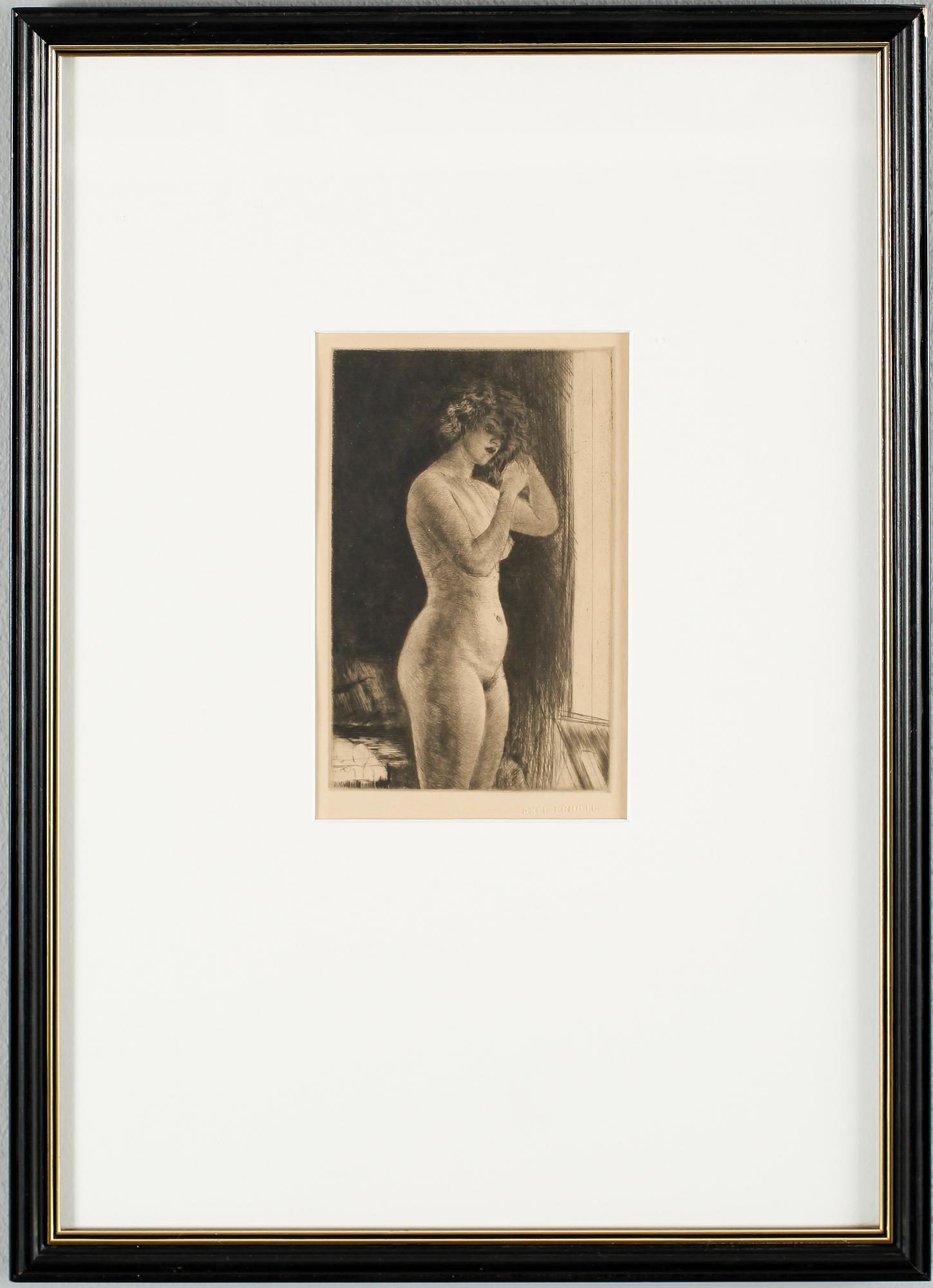 AXEL FRIDELL, etsning, stämpelsignerad.