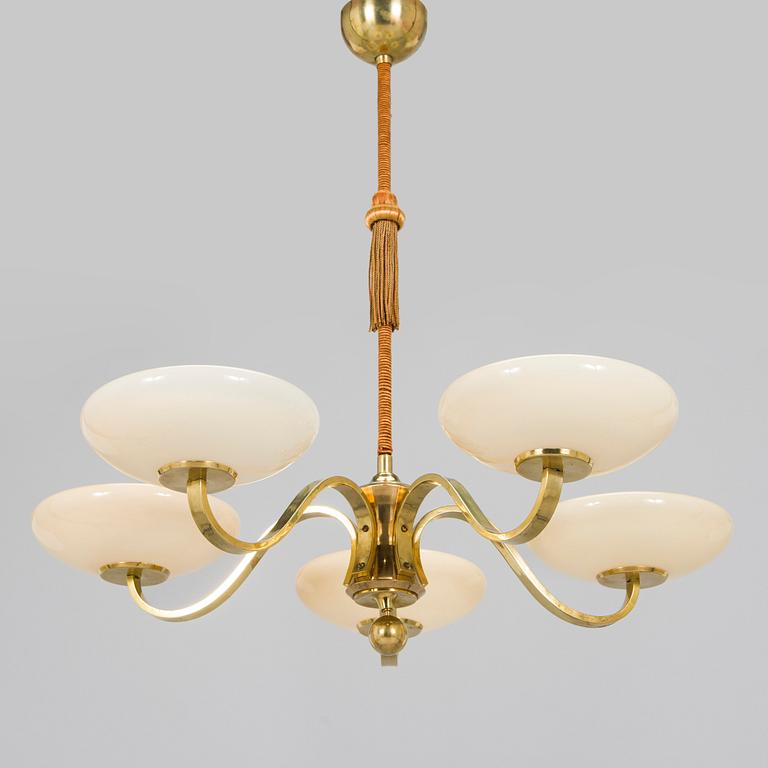 Paavo Tynell, a 1930's '1352/5' chandelier for Taito.