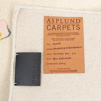 Broberg & Ridderstråle, a carpet, 'Fleur Platinum', for Asplund Collection, c. 240 x 160 cm.