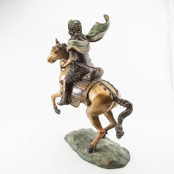 Unknown artist 19th/20th century, Horseman on horseback.