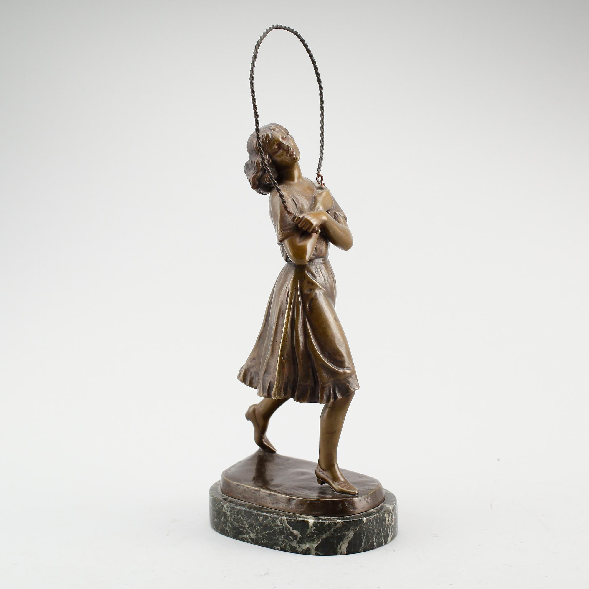 FRITZ WINKLER, skulptur, brons, signerad.